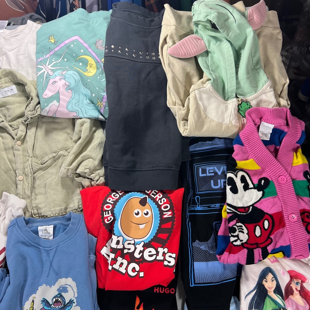 Kids Clothing Lot 36pc Size 6-Teen Zara Nike Disney Adidas Character Mix Winter - Picture 3 of 14